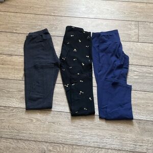 Cat & Jack Kids' Black, Navy, and Blue Leggings Set